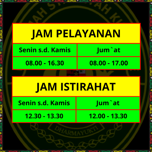 jam pelayanan mskc